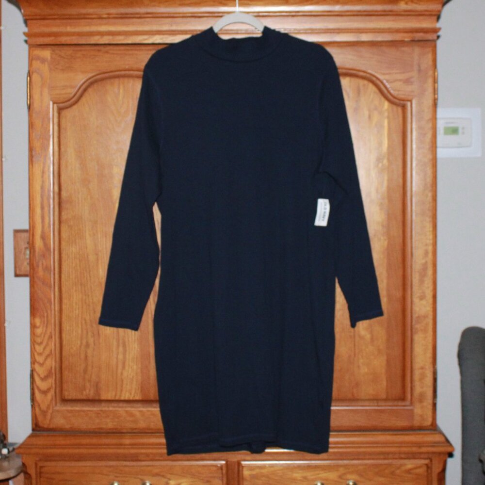 Old Navy Ribbed Mockneck Stretch Dress